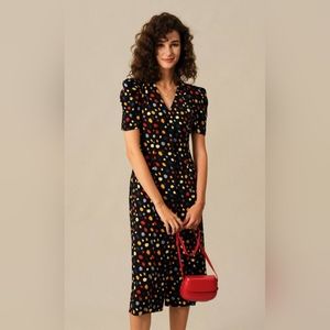 Rihoas Polka Dot Midi Dress